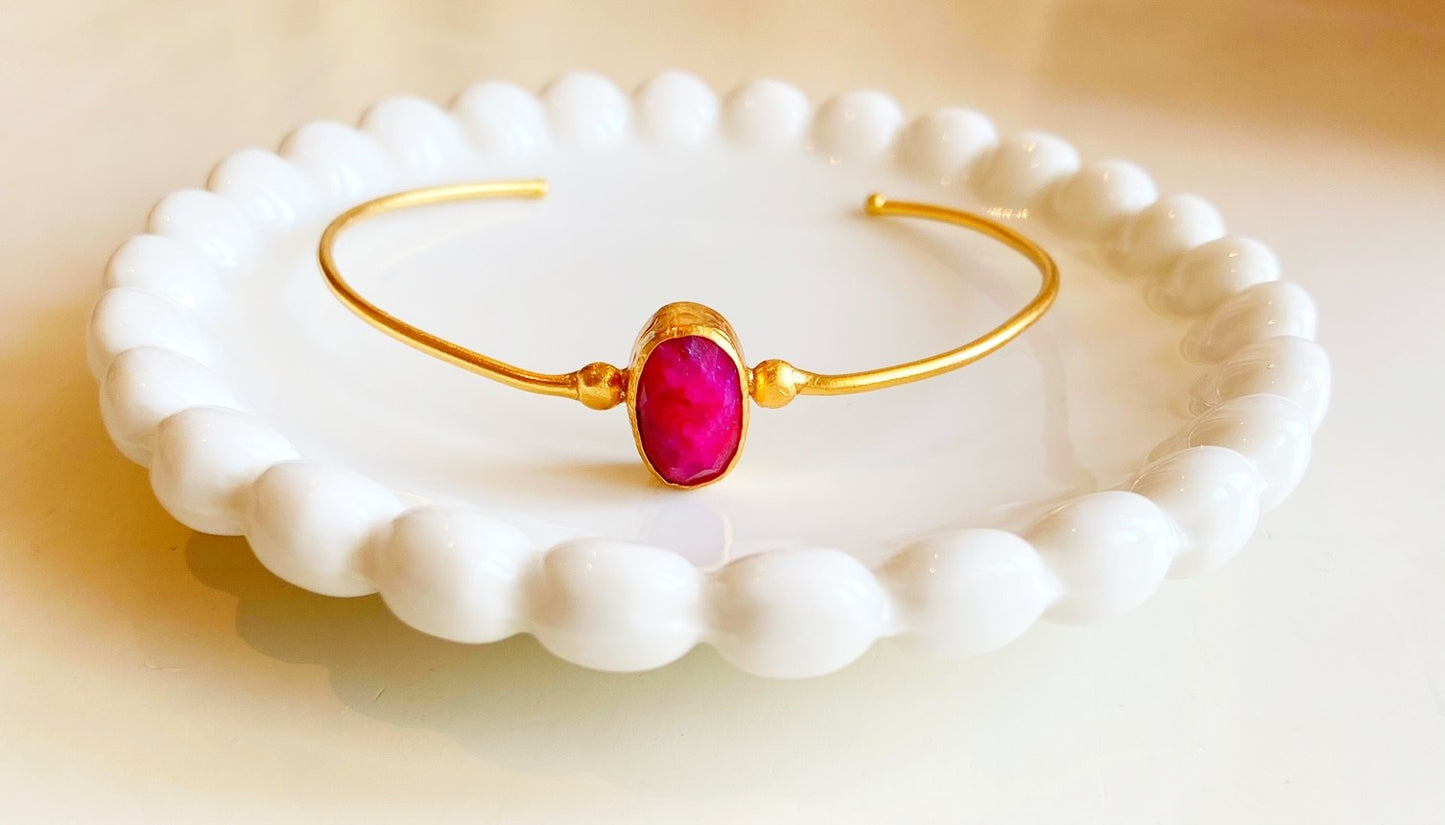 oval stoneブレスレット